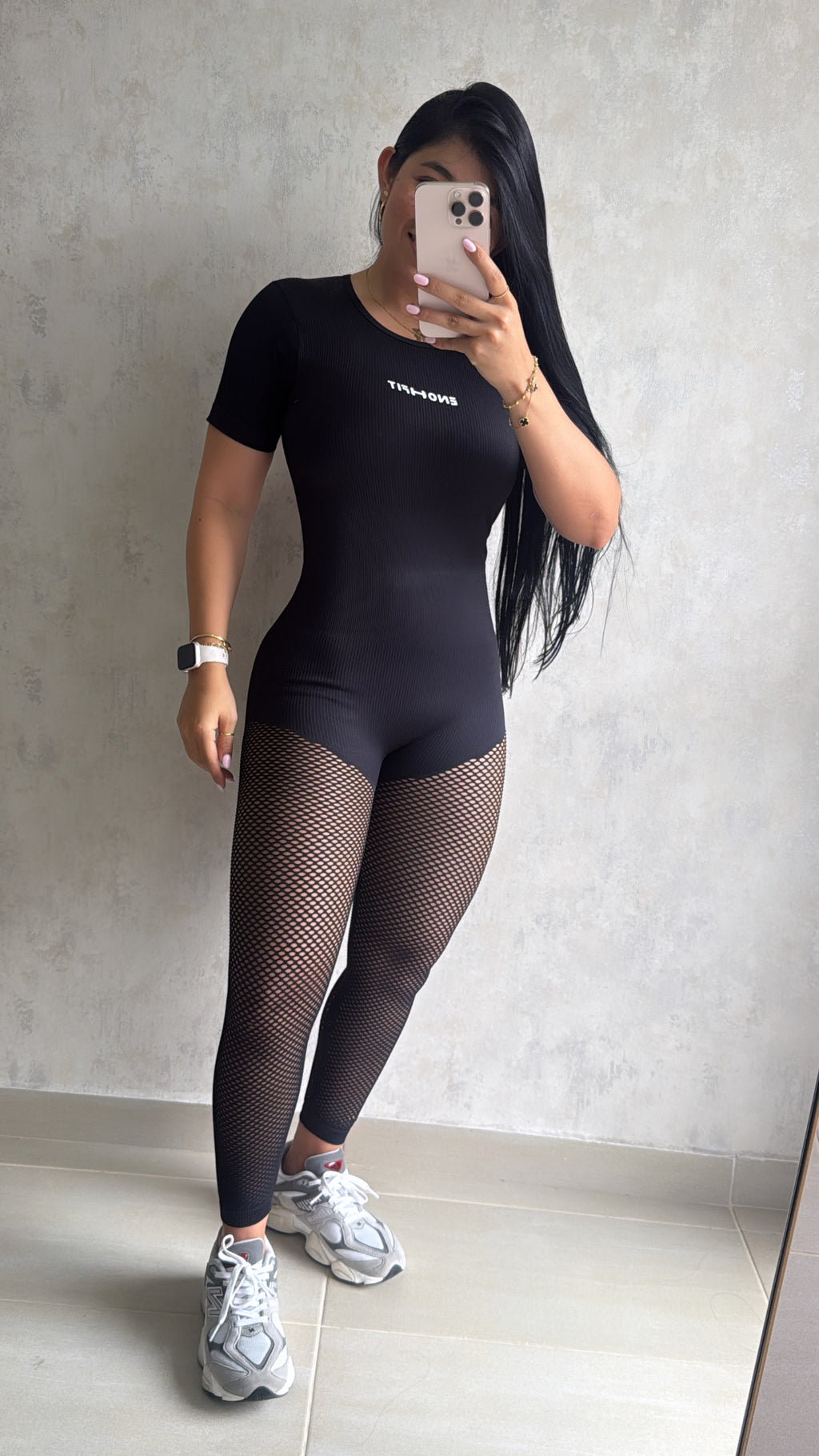 LAURA ENTZ LARGO RIB MALLA NEGRO