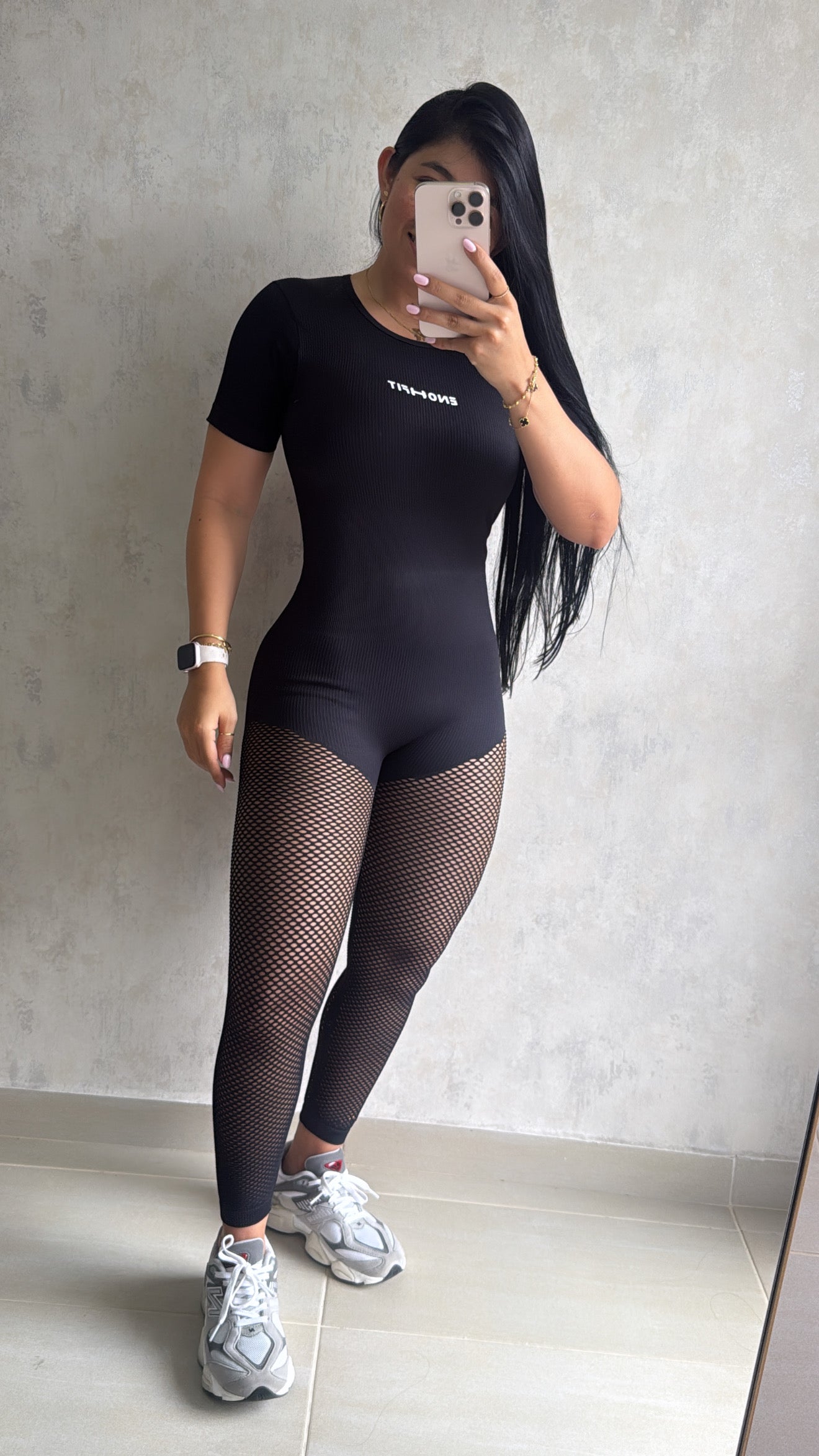 LAURA ENTZ LARGO RIB MALLA NEGRO