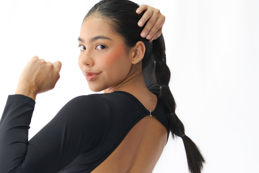 FRANCY ENTERIZO LARGO ESTAMPADO NEGRO